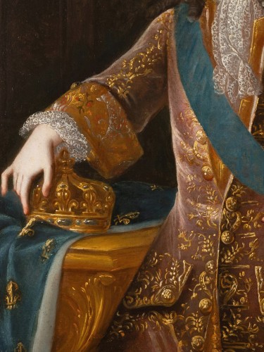 Portrait de Louis XV à l’âge de 10 ans, atelier de Pierre Gobert (1662-1744) - Régence