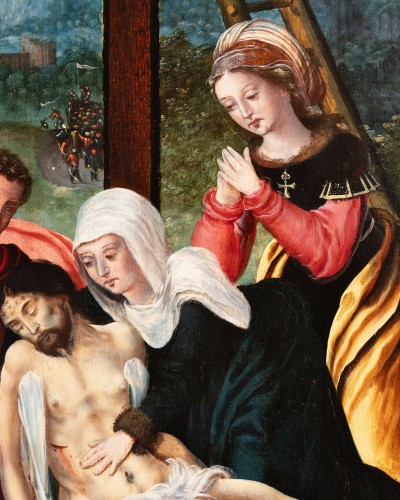 Déploration du Christ, école Anversoise du XVIème siècle - Renaissance