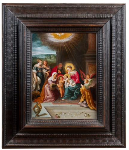 La Sainte Famille avec les saints - Atelier de Frans Francken II (1581-1642)