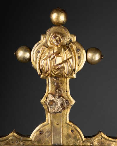 Antiquités - Processionnal cross, 15th century Lombardy