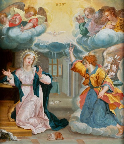 Anunciation - Peter Candid (Bruges 1548 - Munich 1628) - Paintings & Drawings Style Renaissance