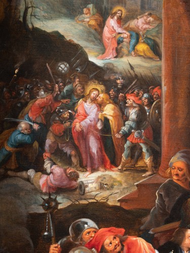 Paintings & Drawings  - The Denial of Saint Peter - Hieronymus FRANCKEN III (Anvers 1611 - 1671)