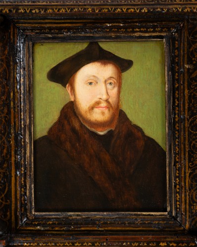 Portrait d’homme - atelier de Corneille de Lyon (1500-1575) - Galerie Nicolas Lenté