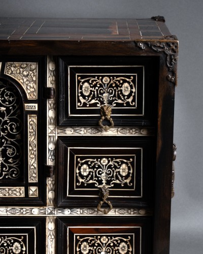 Renaissance - An early 17th c. Italian ebony and ivory inlaid cabinet