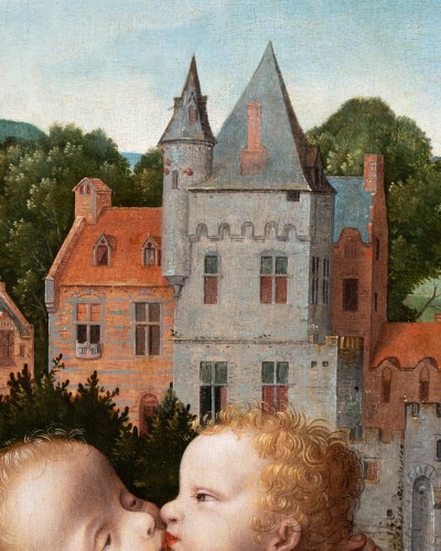 Jésus et St Jean Baptiste enfants - Atelier de Joos van Cleve (1485 – 1541) - 