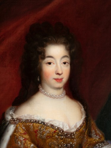 Large portrait of Marie-Anne-Victoire of Bavaria by François de Troy, circa 1685 - 