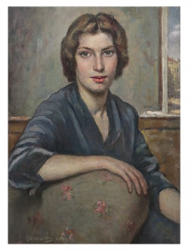 Giuseppe Mascarini ( 1877 - 1954) - Portrait - Paintings & Drawings Style Art nouveau