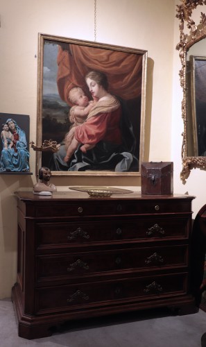 French Painting: Madonna And Child,  17th Century - 