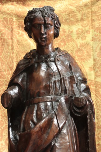 Wooden Sculpture: Judith and Holofernes, Veneto, 1500s. - Louis XIII