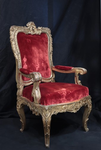 Gilt armchair, Rome Early 18th century - Seating Style Louis XIV