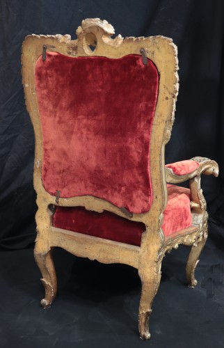 Gilt armchair, Rome Early 18th century - 