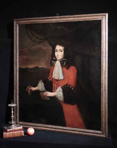 Portrait, école française du 17e siècle - Tableaux et dessins Style Louis XIV