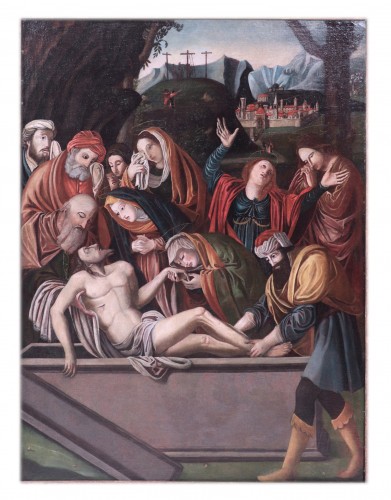 Deposition - BARTOLOMEO SUARDI  and workshop - (Milan 1465-1530) - Paintings & Drawings Style Renaissance