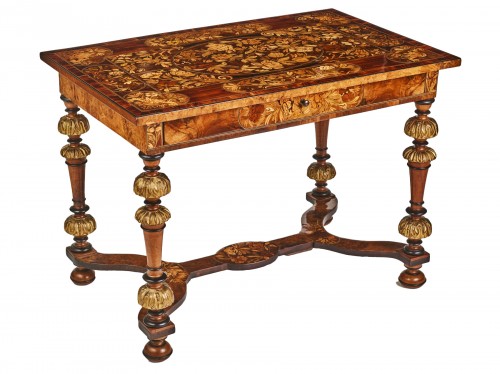 Louis XIV richly inlaid table