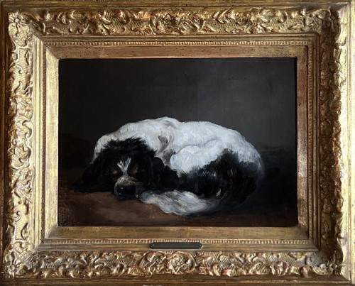 Un épagneul endormi, attribué à Sir Henry Edwin Landseer (1802 - 1873) - Period Portraits