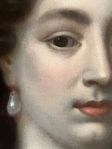 William Wissing (1656 - 1687) Portrait d'une Dame - Louis XIII