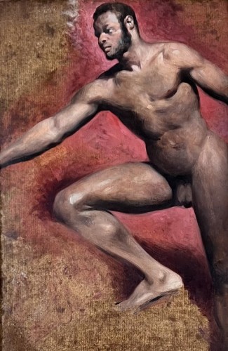 19th century - William Etty RA (1787-1849) Study of a Male Nude