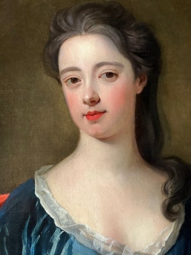 Sir Godfrey Kneller (1646-1723) -  Portrait de Lady Spencer, comtesse de Sunderland - Tableaux et dessins Style 