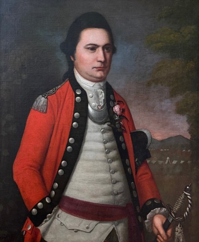 Stickland Lowry (1737-1785) - Portrait un officier d'Infanterie vers 1780