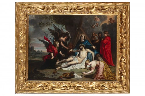 Lamentation Over The Dead Christ, 17th century Flemish master