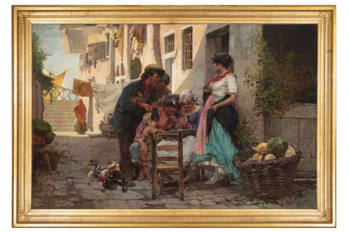 Egisto Lancerotto (1847-1916), Le jeu de la tombola