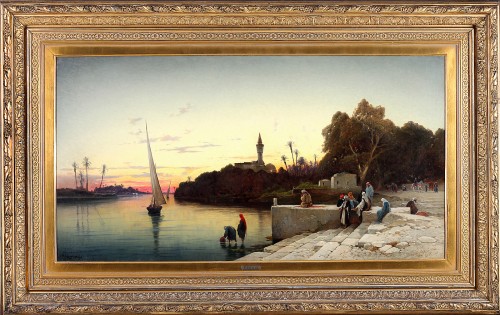 Hermann Corrodi (1844-1905), Sunset on the Nile