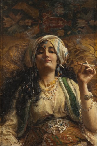 Paintings & Drawings  - The Odalisque, Sofia Grancini, (Late 19th century)