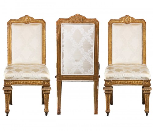 Salon set suite, Lombard manufacture circa 1810-1820