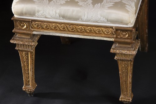 XIXe siècle - Suite de mobilier de salon, Manufacture lombarde vers 1810-1820