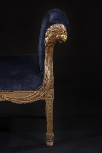 Neoclassical Bench, Rome second half of the 18th century. - Louis XVI