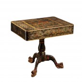 Table à jeux, Canton (Chine) vers 1850