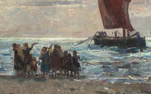 Tableaux et dessins Tableaux du XXe siècle - Beppe Ciardi (1875 – 1932)  La Mer