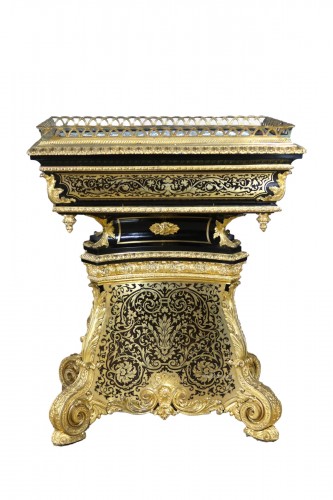 Importante jardinière en marqueterie Boulle époque Napoléon III