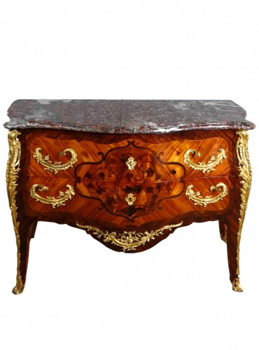 Commode sauteuse fin 19e siècle estampillée "Perreau"