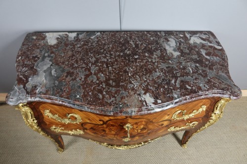 Napoléon III - Commode sauteuse fin 19e siècle estampillée "Perreau"