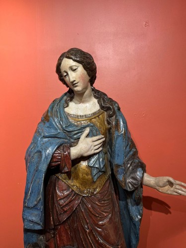 Sculpture  - Large Virgin and Child, 17th century