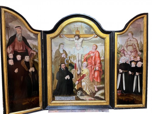 Triptyque par Bruyn Bartholomaeus le jeune et sont atelier, XVIe siècle