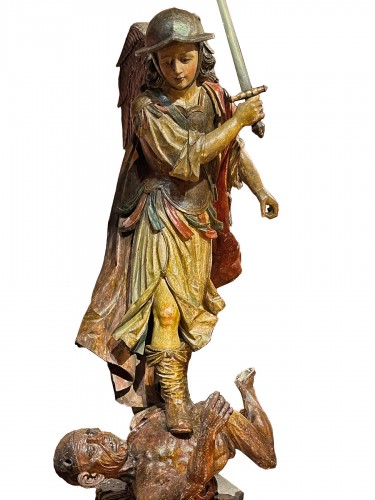 Baroque saint Michael, southern Germany, late 17th 