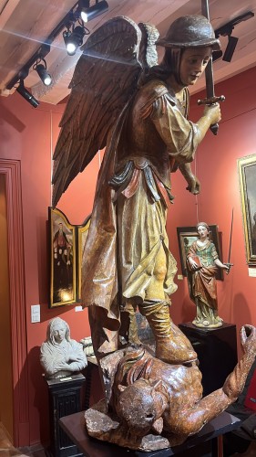 Baroque saint Michael, southern Germany, late 17th  - 