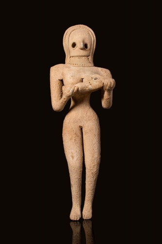 Figurine de Déesse-mère - Première Civilisation de la Vallée de l'Indus - Archéologie Style 