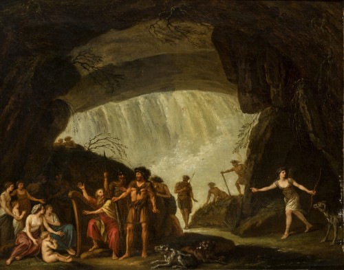 Nicolas-rené Jollain (1732 – 1804) - The Cave Of Hercules (homer Singing Hi