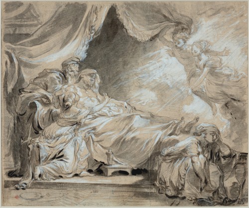 Jean-Baptiste Greuze (1725 - 1805) - La mort de Coresus