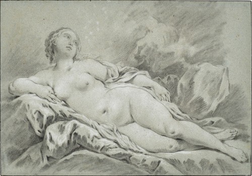 Pierre-charles Le Mettay (1726-1759) - Femme nue allongée