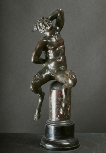 Seated Faun,  Italy Early 17th Century - Sculpture Style Renaissance