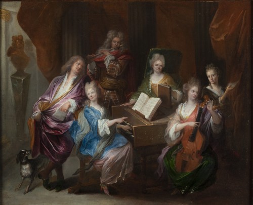 The Musical, attributed to  à François de Troy (1645 - 1730) 