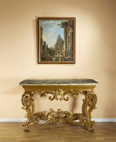 Furniture  - Walnut Emilian Consolle, first half of the 18th century