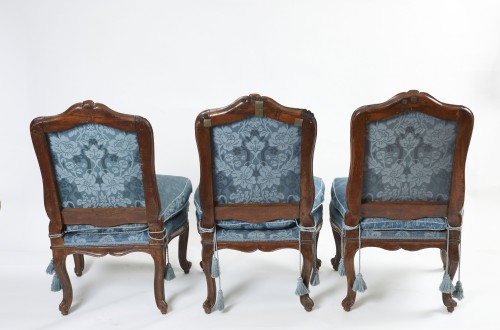 Seating  - Six 18th century Genoese Chairs in Walnut