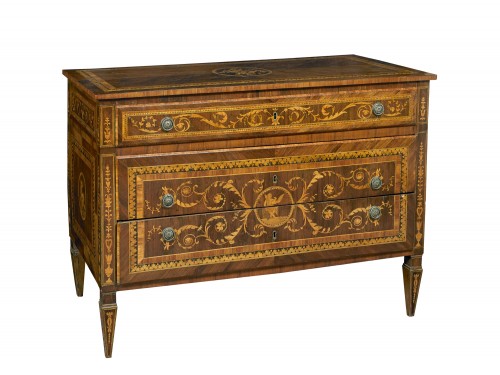 18th century Lombardia Chest Of Drawers - Furniture Style Louis XVI