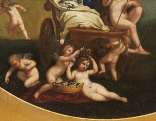 18th century - Earth Allegory with Putti Felice Cignani ( 1660 - 1724 )