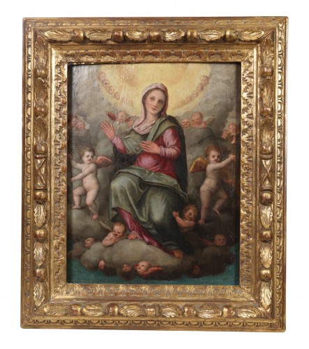 Assumption of Mary - Francesco Mati ( 1561 - 1623 ) - Paintings & Drawings Style Louis XIII